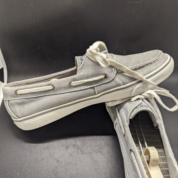 SPERRY Women's boat shoes grey lace-ups size 9M - Picture 4 of 11